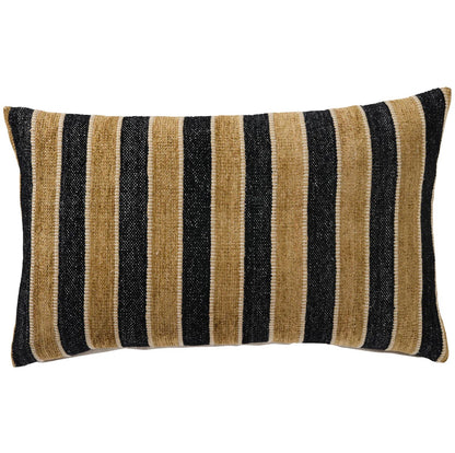 Tulum Tobacco Cushion - Black/Gold