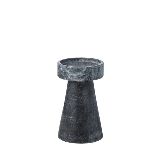 Blythe Marble Candle Holder - Black/S