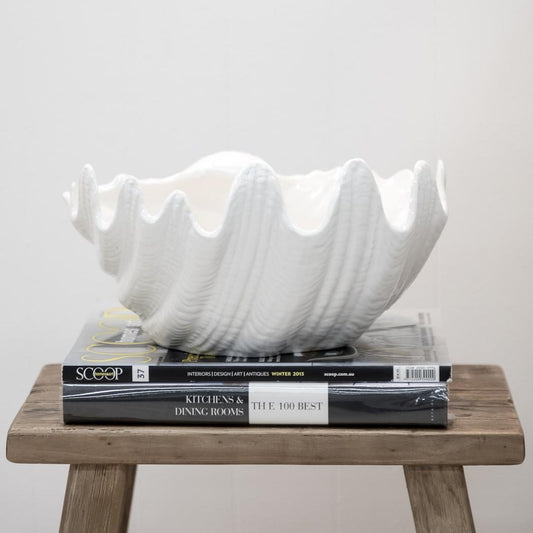 Clam Bowl Large - White