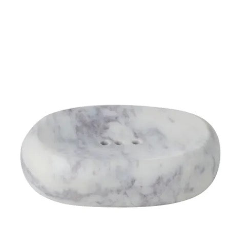 Pyke Marble Soap Dish - White