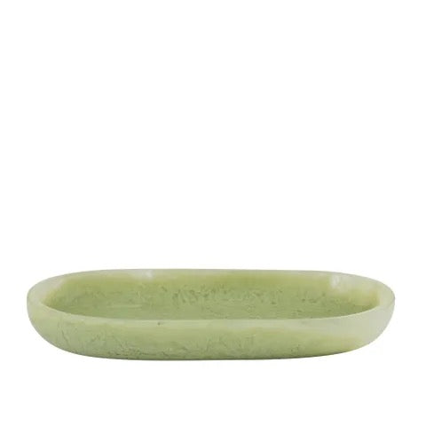 Kip Resin Oval Tray - Pistachio