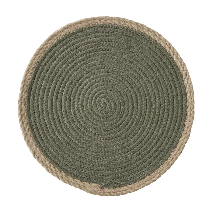 Harris Cotton Jute Round Placemat