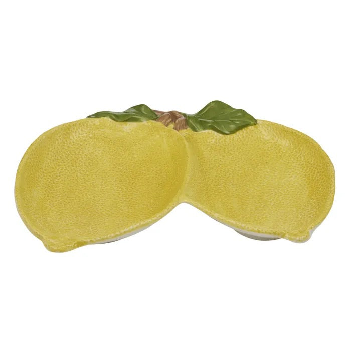 Limone Ceramic Double Plate - Yellow