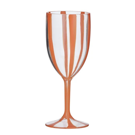 Cabana Acrylic Wine Glass - Papaya