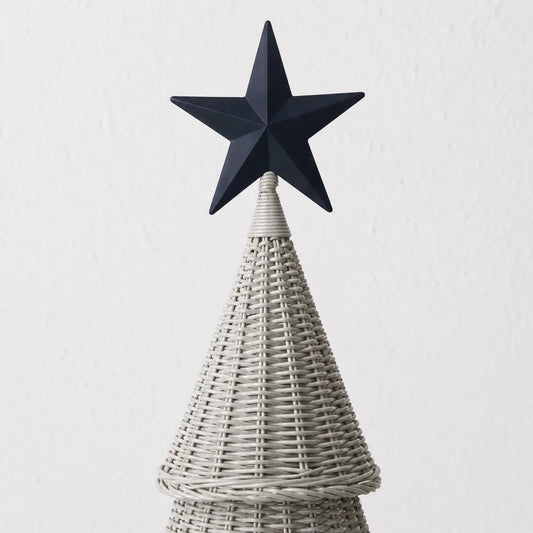 Wicker LED Christmas Tree - XL - Snow Drop White