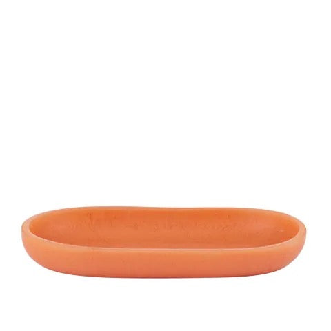 Kip Resin Oval Tray - Papaya