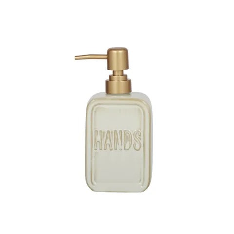 Hands Ceramic Soap Dispenser - Ivory