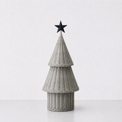 Wicker LED Christmas Tree - Medium - Snow Drop White