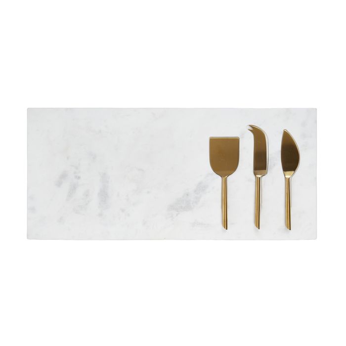 Otis 4pc Marble Cheese Board Set