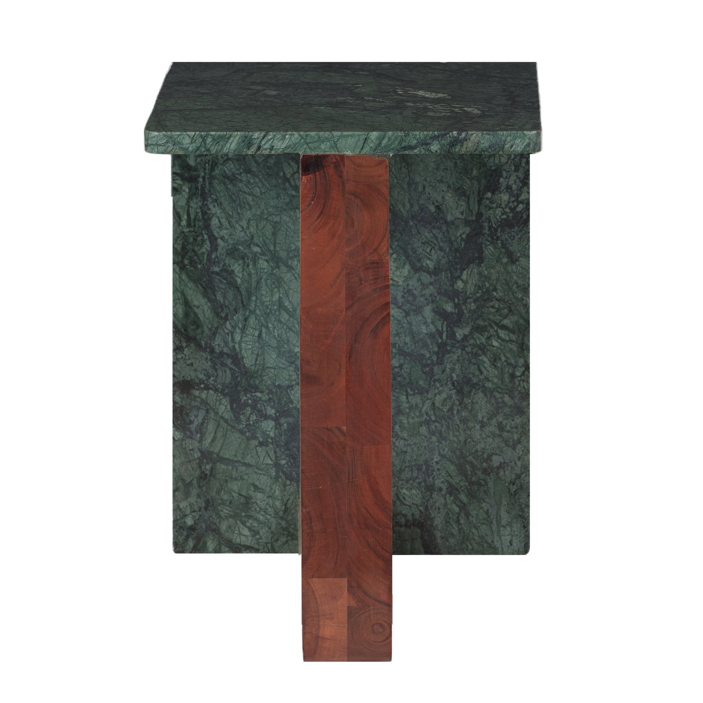 Blaire Side Table - Marble & Timber
