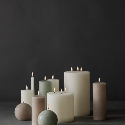 Hughe LED Ball Flickering Candle - Taupe