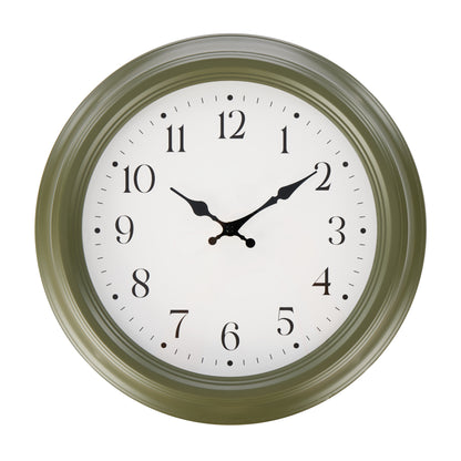 Marlow Wall Clock Cream & Green