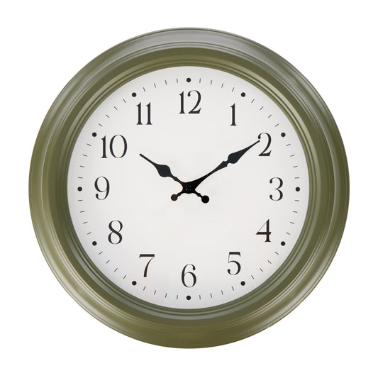 Marlow Wall Clock Cream & Green