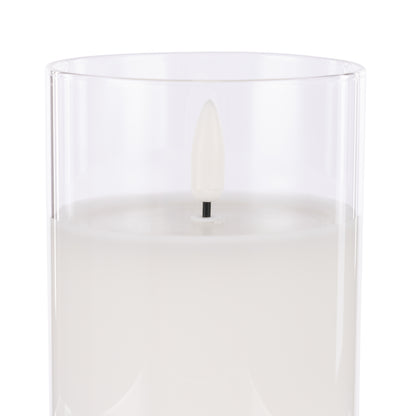 Glass Triflame Candle Set/3 - Clear