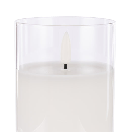 Glass Triflame Candle Set/3 - Clear