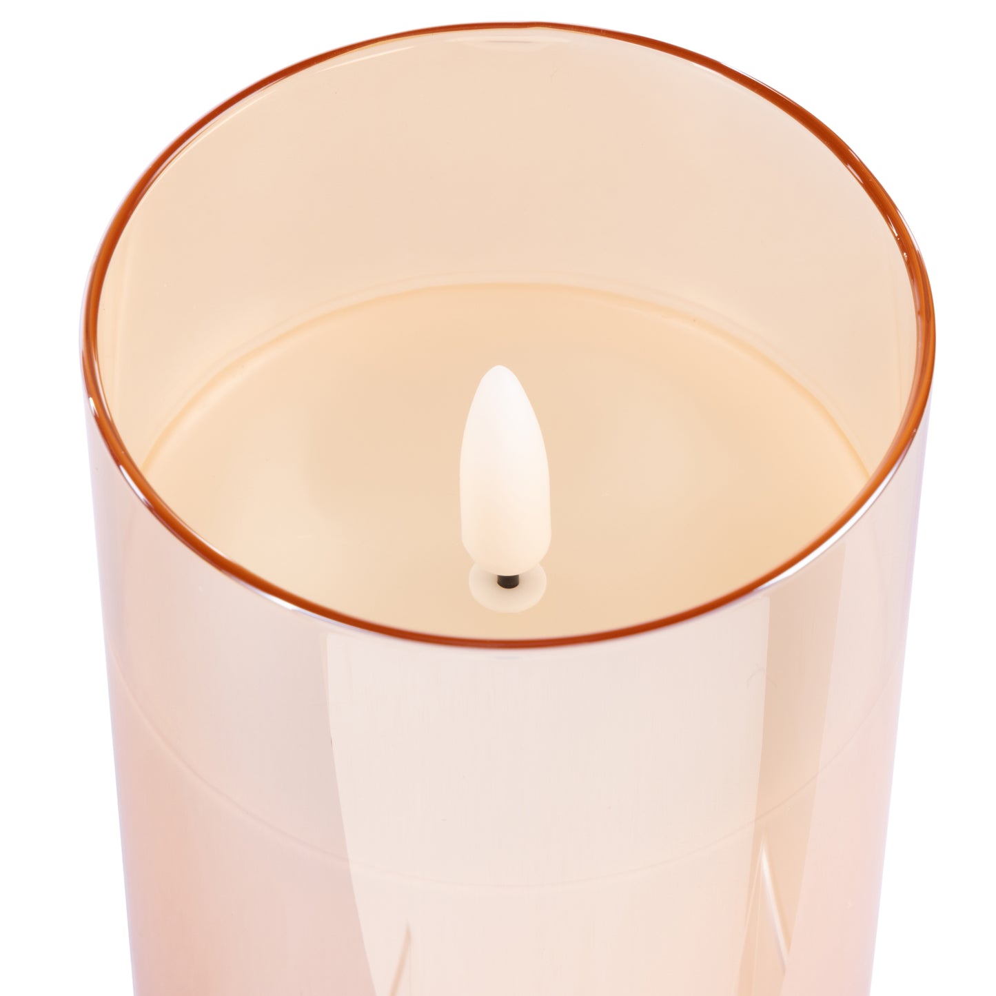 Glass Triflame Candle Set/3 - Amber
