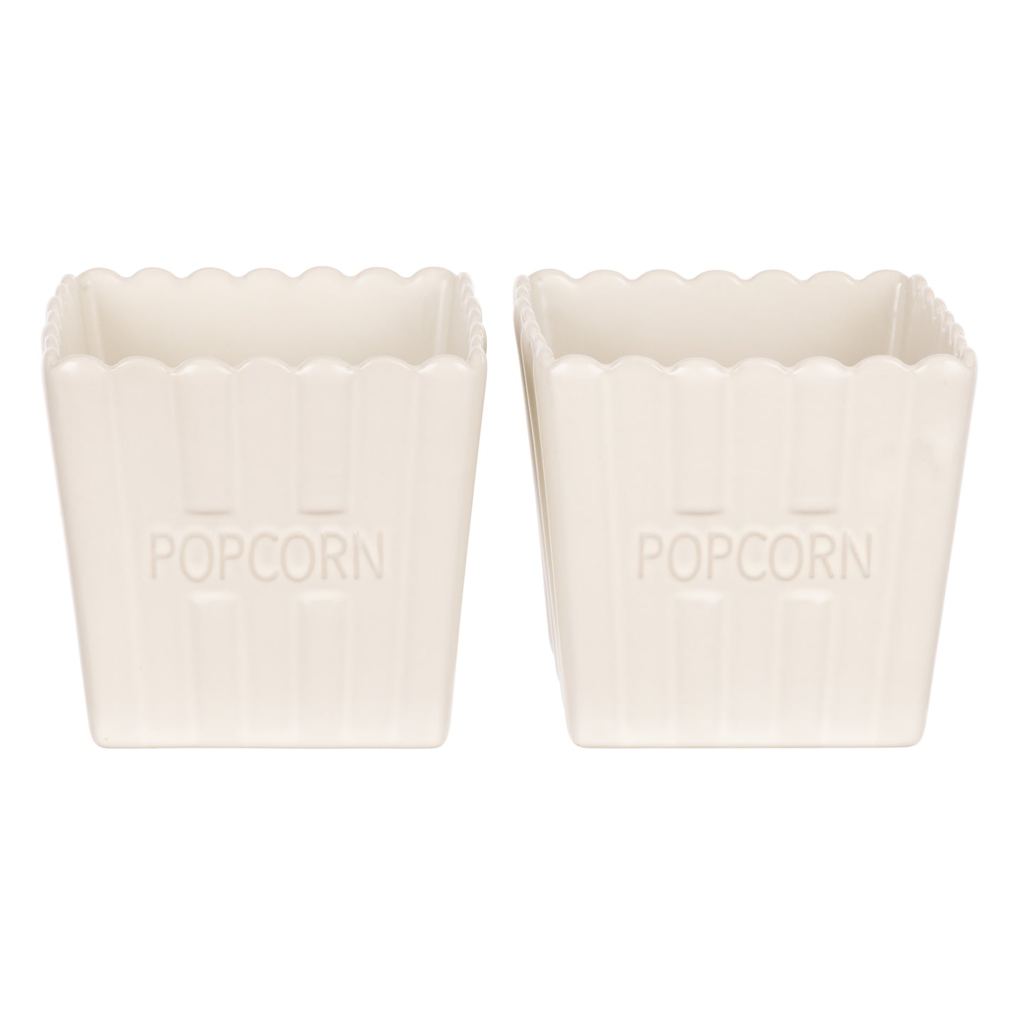 Peggy Stoneware Popcorn Bowls - Set/2