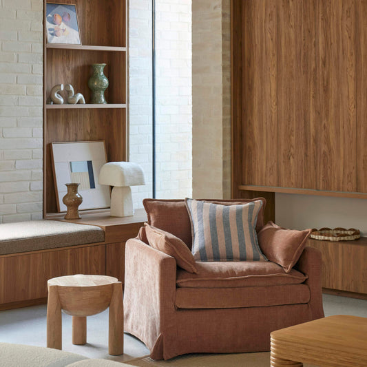Poppy Armchair - Pale Rust