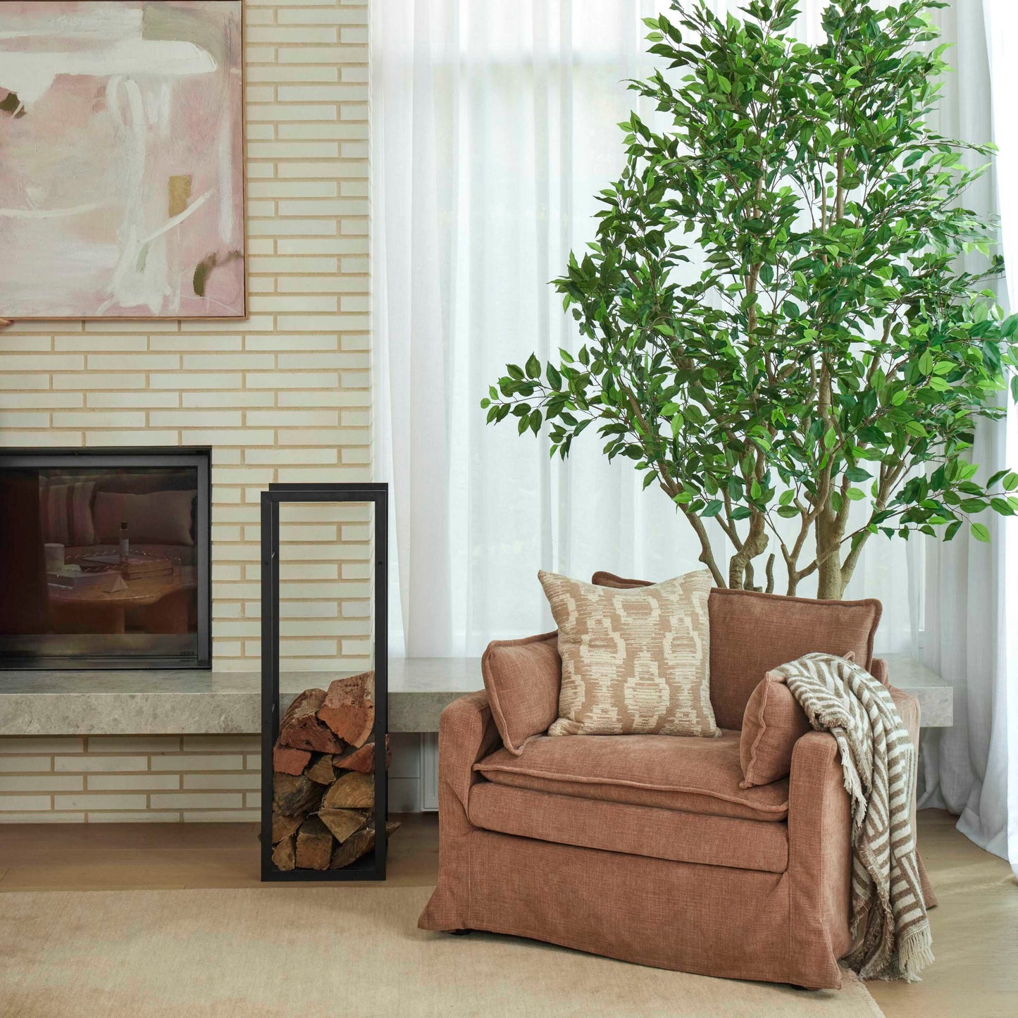 Poppy Armchair - Pale Rust