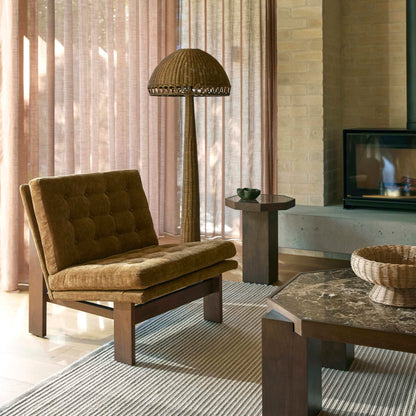 Archer Occasional Chair Mustard & Walnut