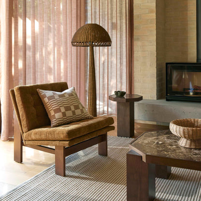 Archer Occasional Chair Mustard & Walnut