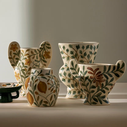 Florien Vase Natural & Amber