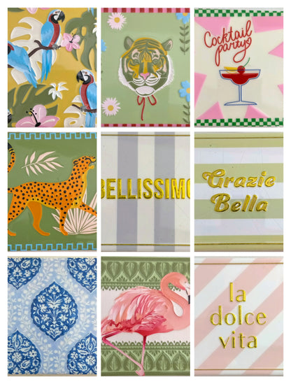Glazed Ceramic Coaster Collection