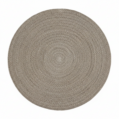 Demi Cotton Round Placemat - Chocolate
